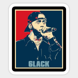 6lack Hip Hop Hope Poster Art Sticker